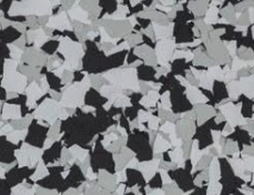 Domino flake blend in gray, white and black